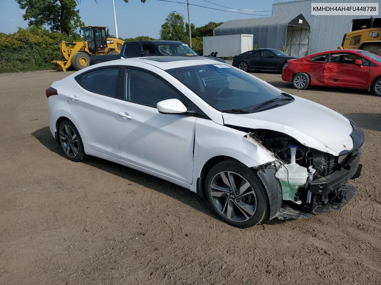 2015 Hyundai Elantra Se VIN: KMHDH4AH4FU448728 Lot: 70296024