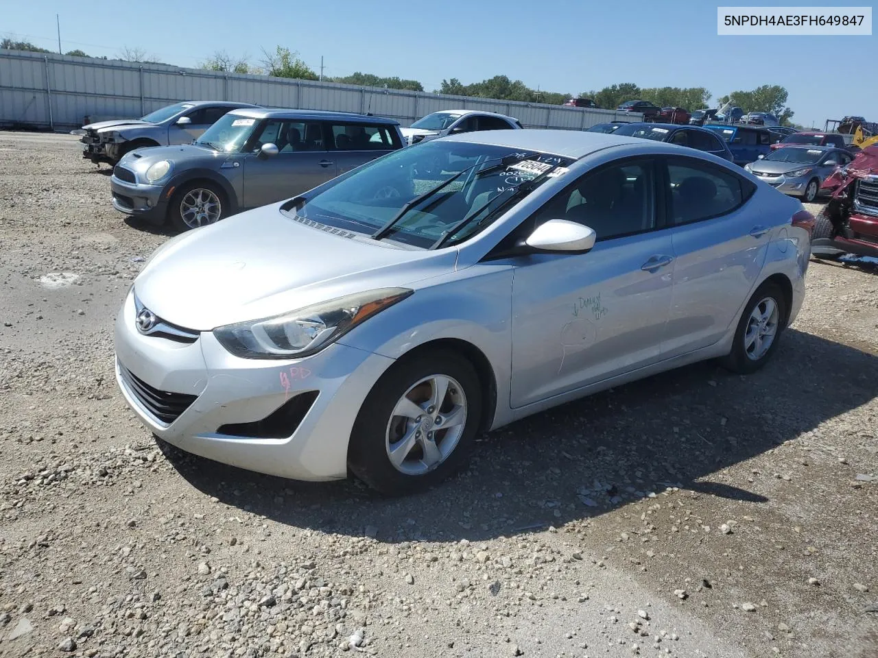 5NPDH4AE3FH649847 2015 Hyundai Elantra Se