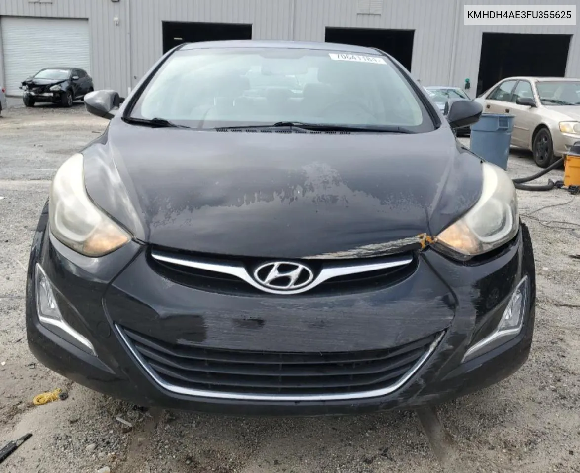 2015 Hyundai Elantra Se VIN: KMHDH4AE3FU355625 Lot: 70641184