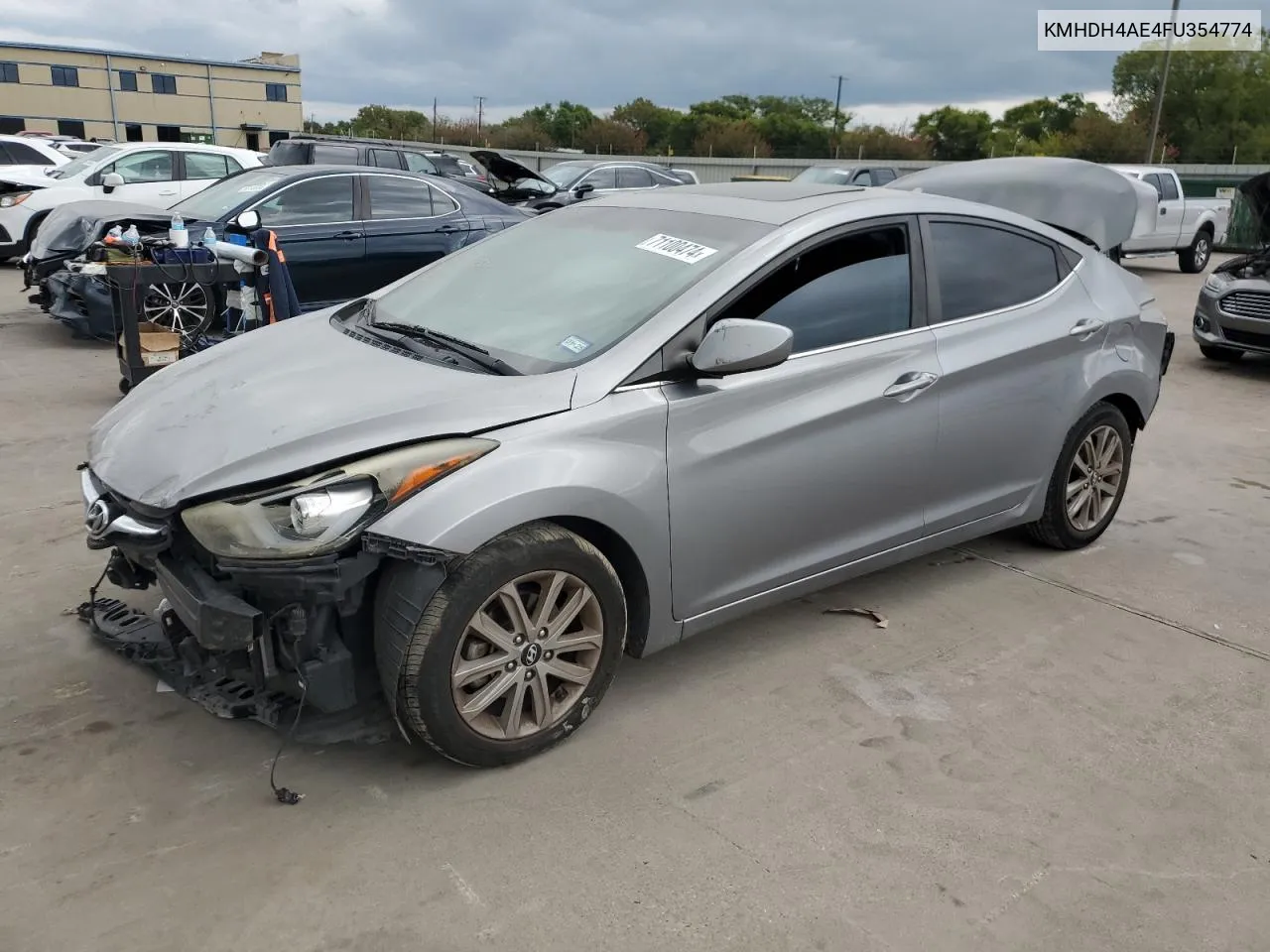 2015 Hyundai Elantra Se/Sport/Limited VIN: KMHDH4AE4FU354774 Lot: 40460090