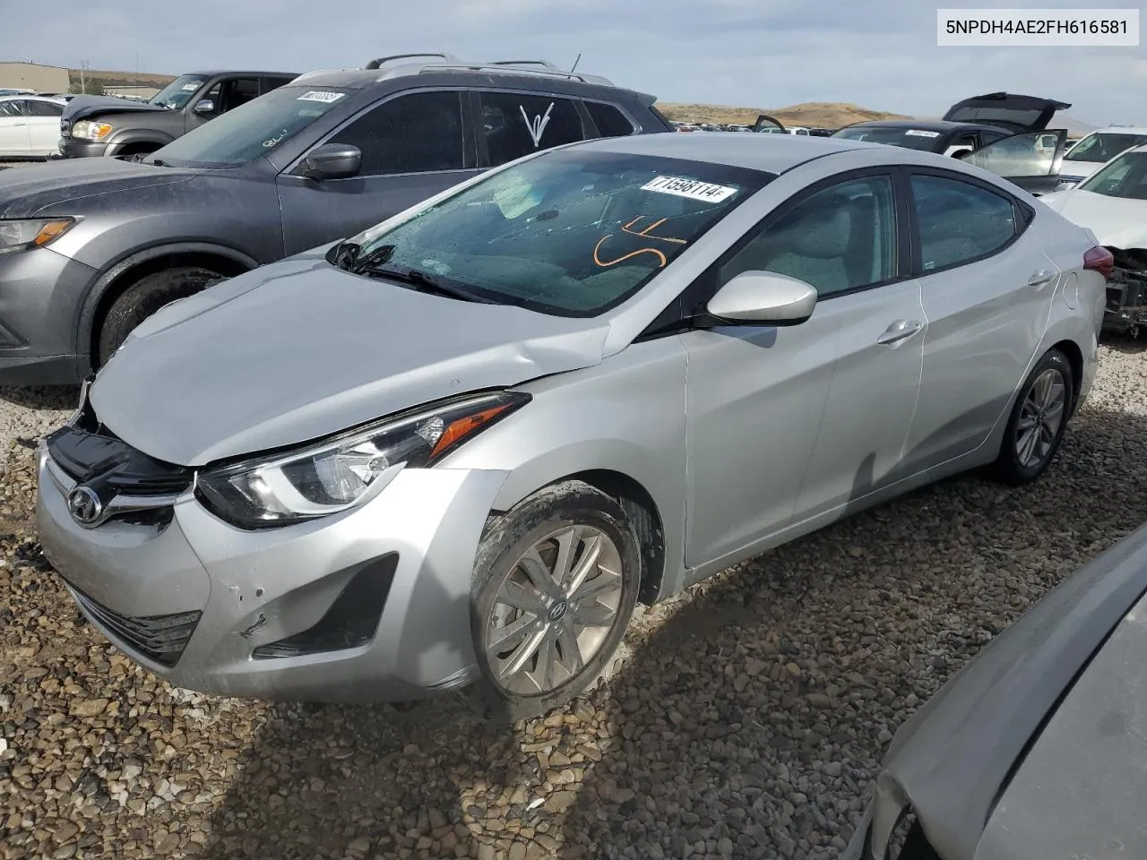 2015 Hyundai Elantra Se VIN: 5NPDH4AE2FH616581 Lot: 71598114