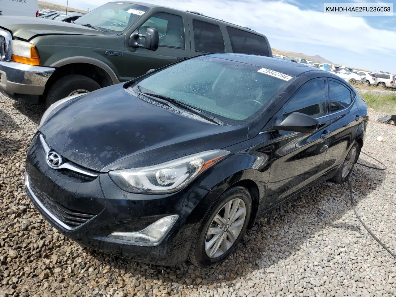 KMHDH4AE2FU236058 2015 Hyundai Elantra Se