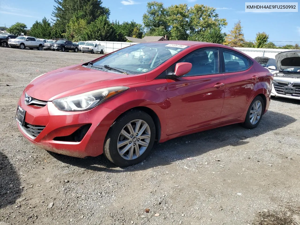 KMHDH4AE9FU250992 2015 Hyundai Elantra Se