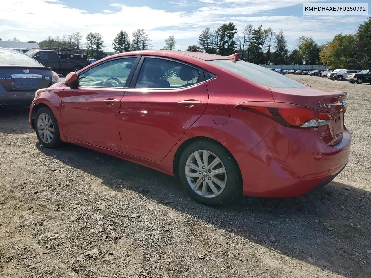 KMHDH4AE9FU250992 2015 Hyundai Elantra Se