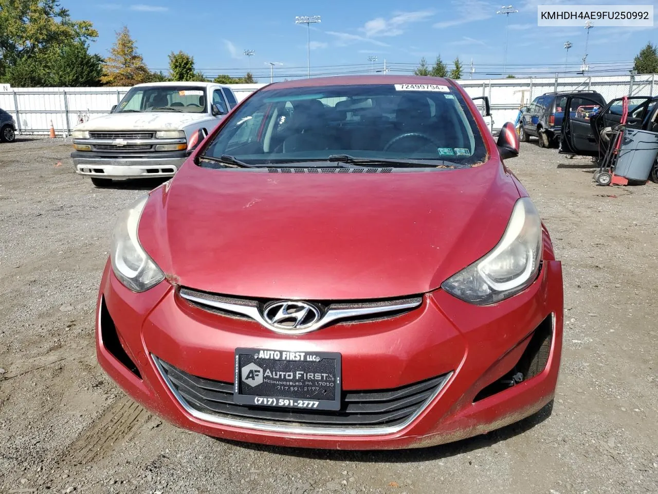 KMHDH4AE9FU250992 2015 Hyundai Elantra Se