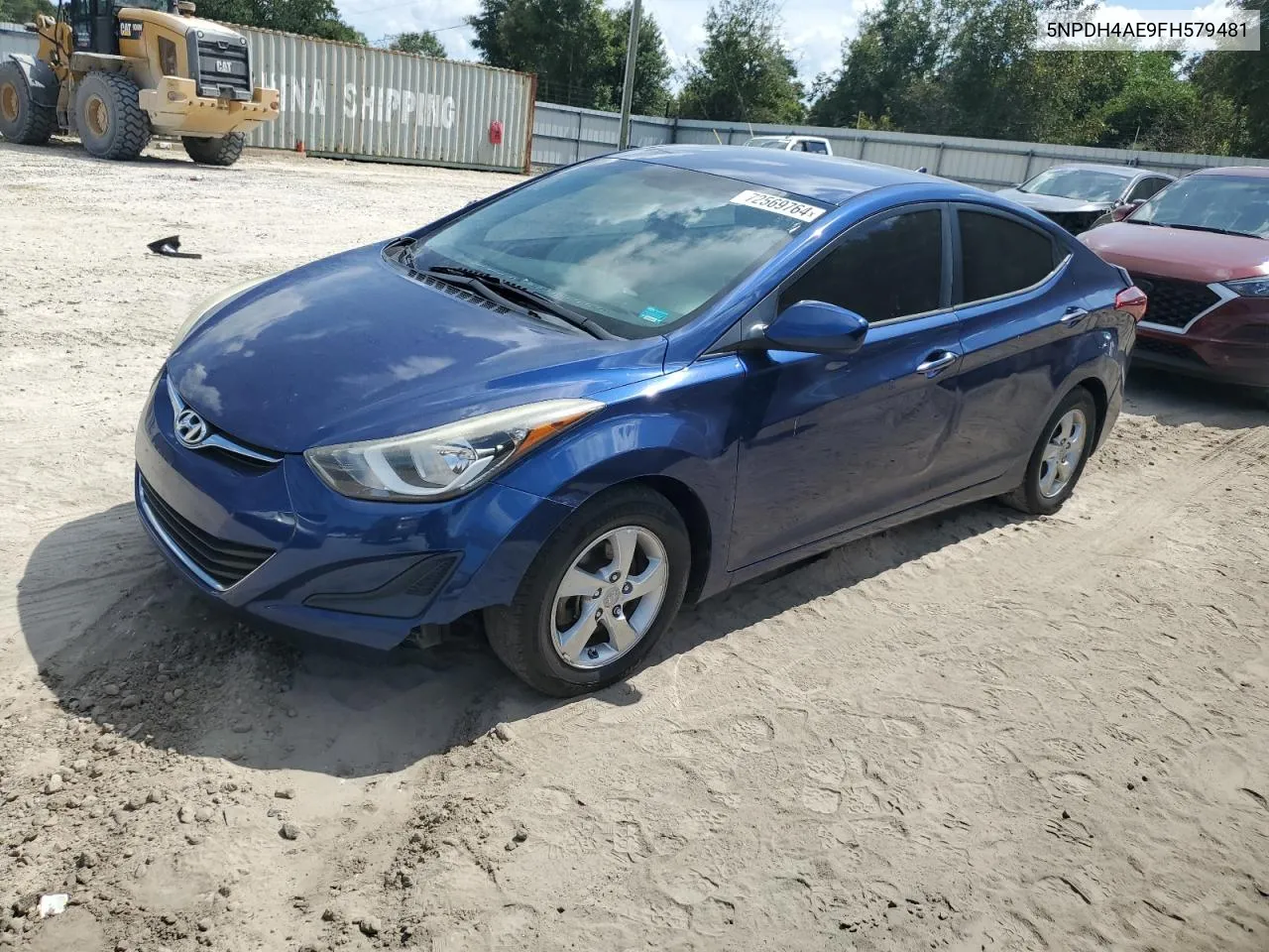 2015 Hyundai Elantra Se VIN: 5NPDH4AE9FH579481 Lot: 72569764