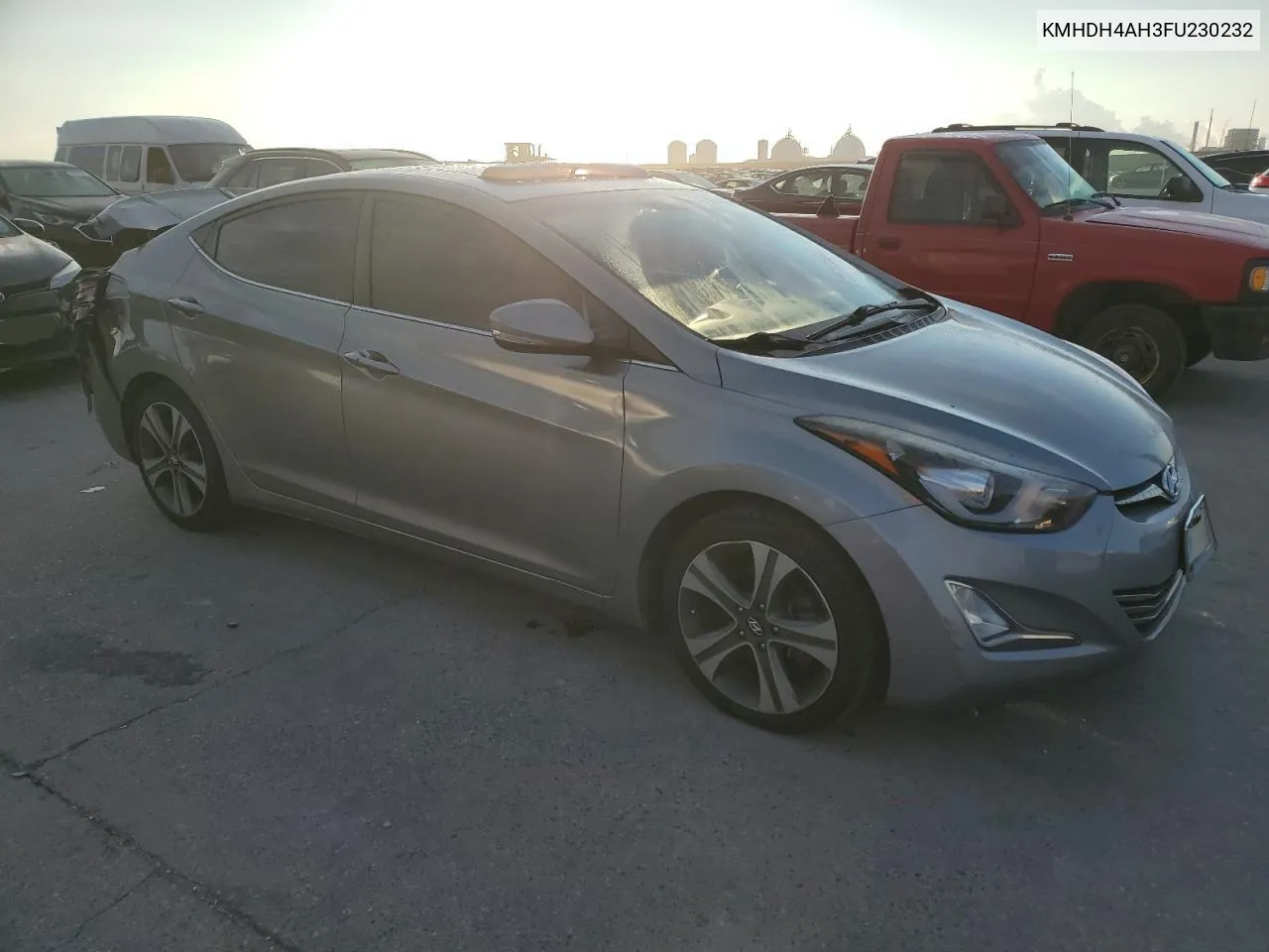 KMHDH4AH3FU230232 2015 Hyundai Elantra Se