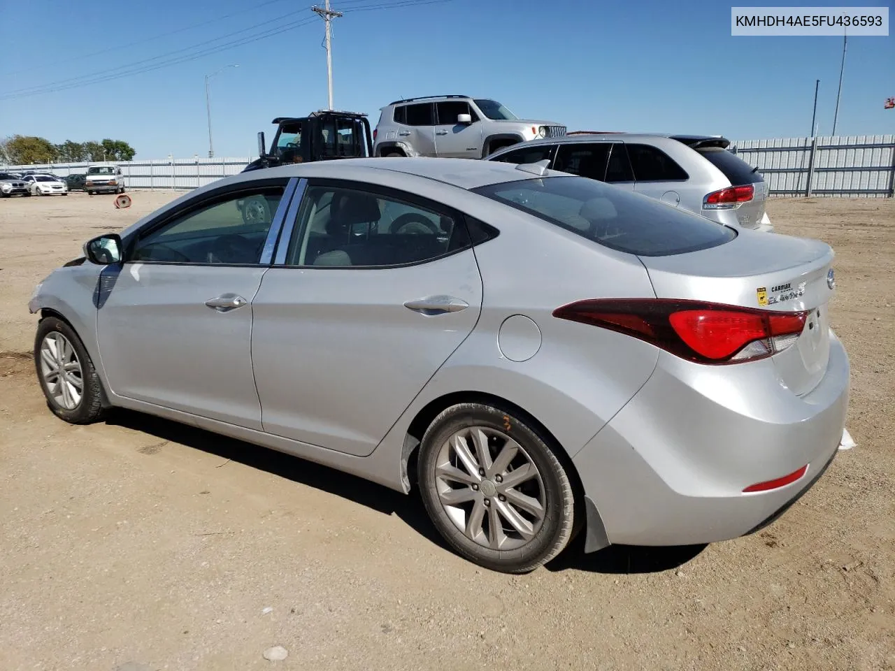 2015 Hyundai Elantra Se VIN: KMHDH4AE5FU436593 Lot: 73141934