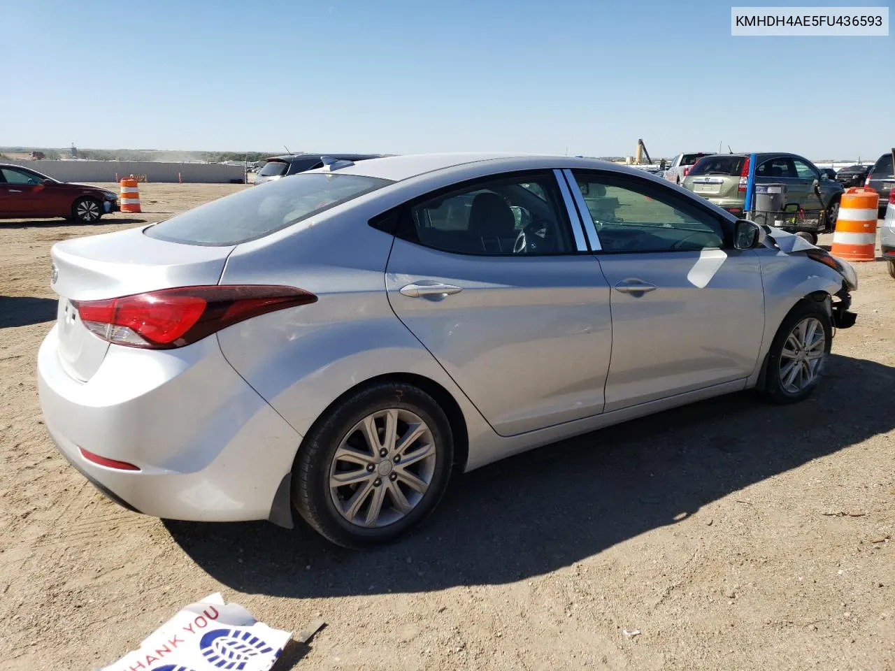 2015 Hyundai Elantra Se VIN: KMHDH4AE5FU436593 Lot: 73141934