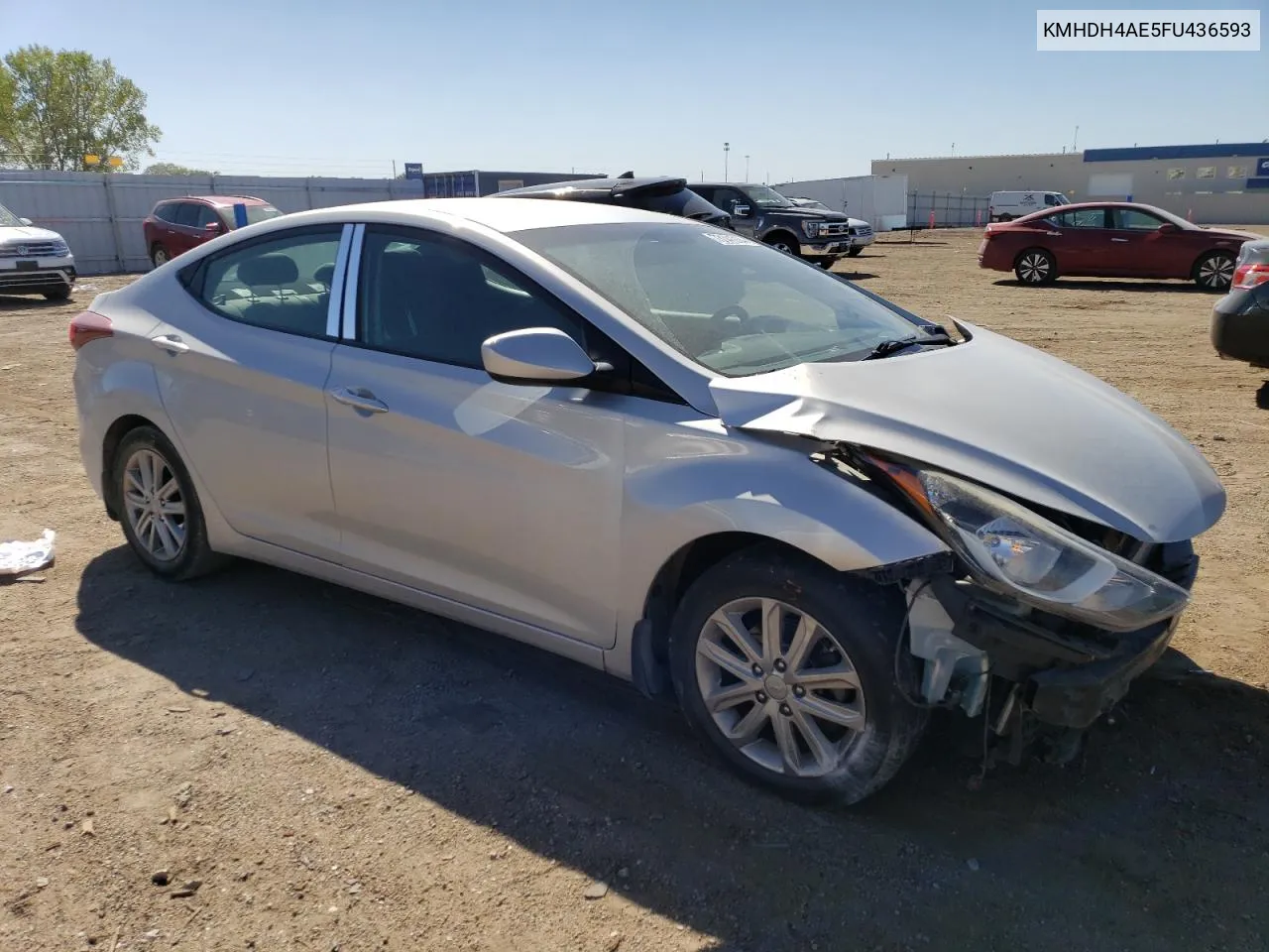 2015 Hyundai Elantra Se VIN: KMHDH4AE5FU436593 Lot: 73141934