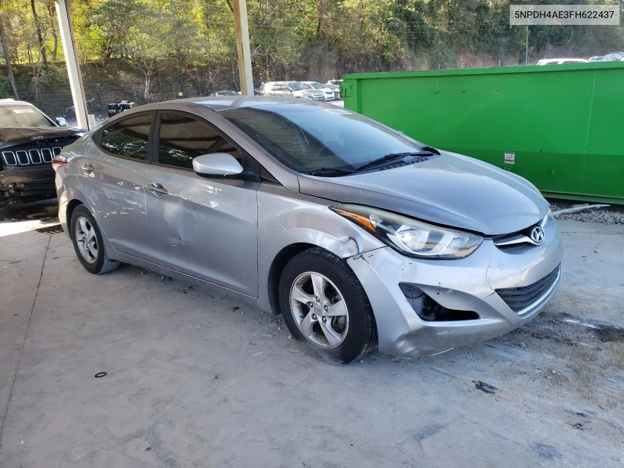 2015 Hyundai Elantra Se VIN: 5NPDH4AE3FH622437 Lot: 75727004