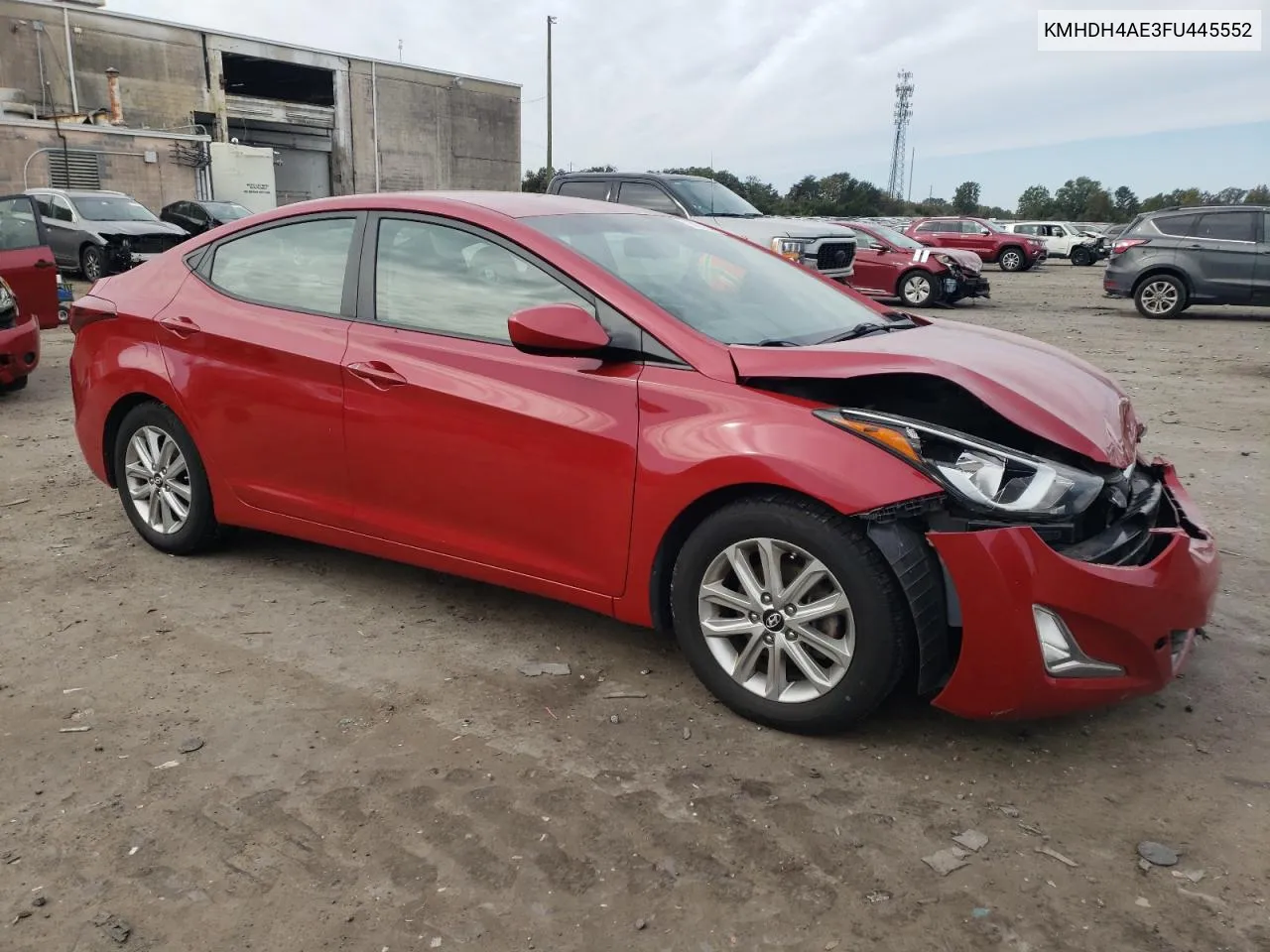 KMHDH4AE3FU445552 2015 Hyundai Elantra Se