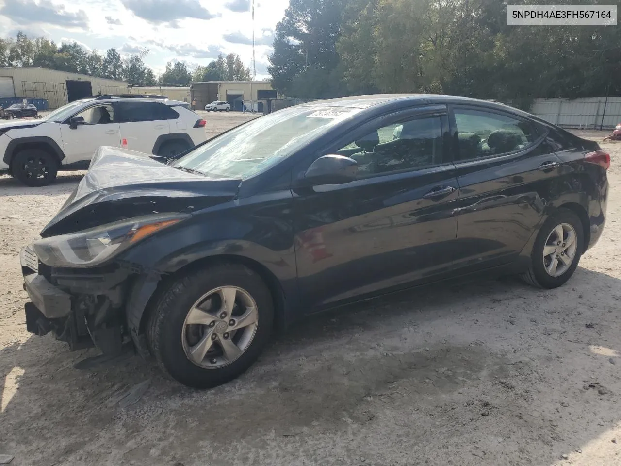 2015 Hyundai Elantra Se VIN: 5NPDH4AE3FH567164 Lot: 76197264