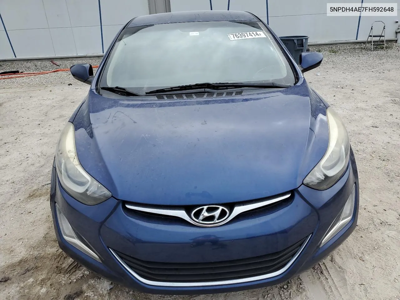 2015 Hyundai Elantra Se VIN: 5NPDH4AE7FH592648 Lot: 76397414