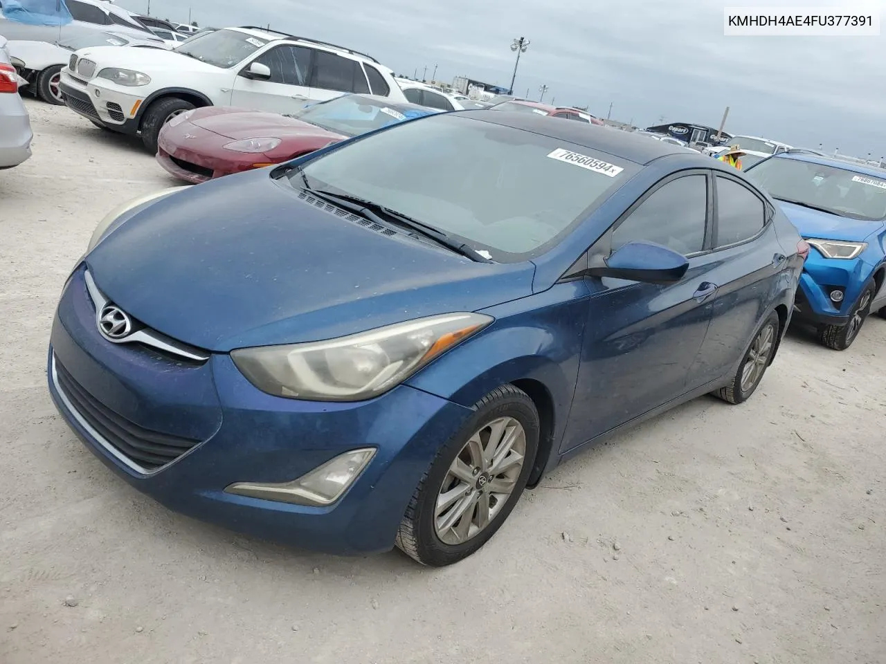 2015 Hyundai Elantra Se VIN: KMHDH4AE4FU377391 Lot: 76560594