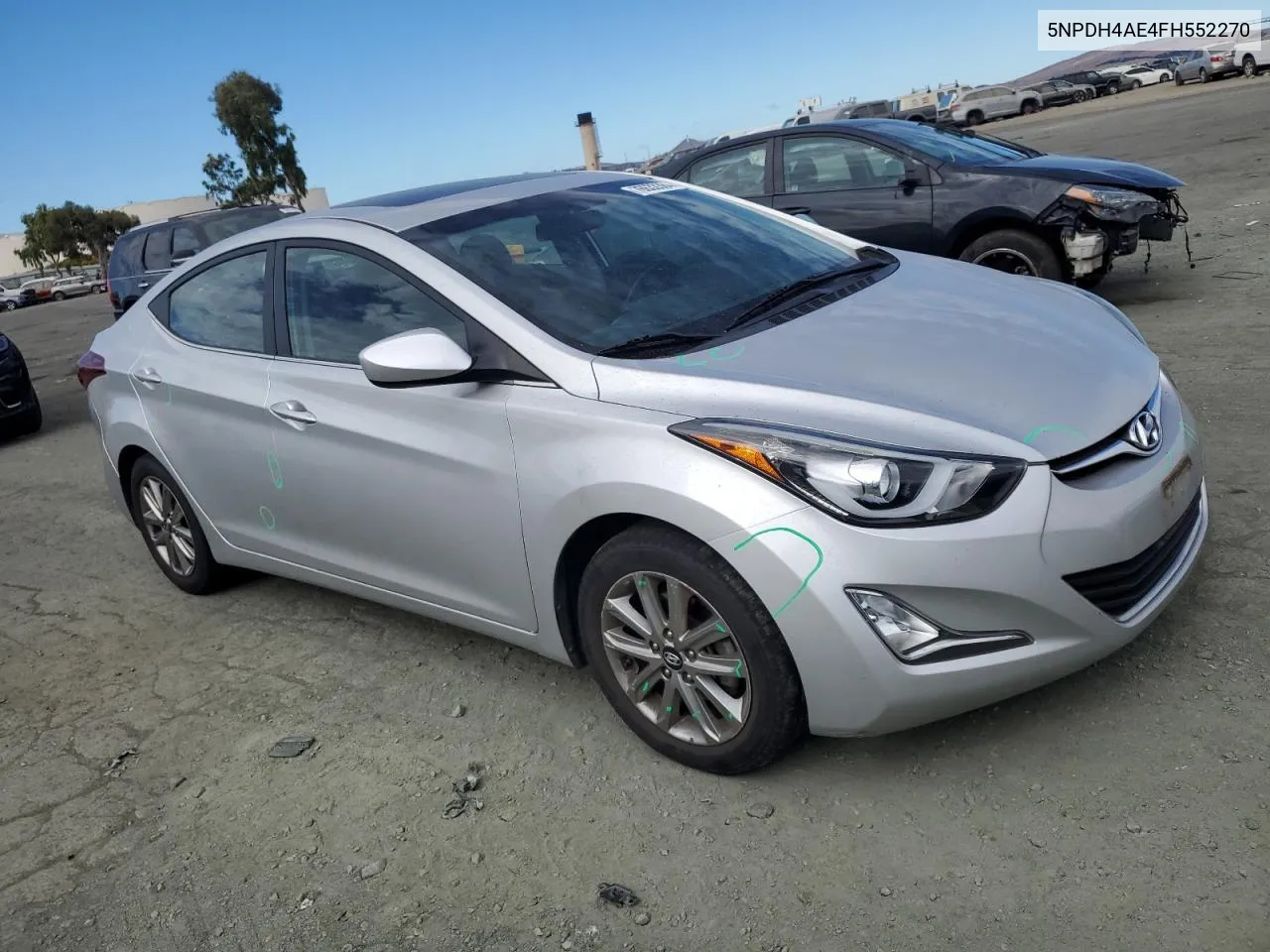 2015 Hyundai Elantra Se VIN: 5NPDH4AE4FH552270 Lot: 76633384