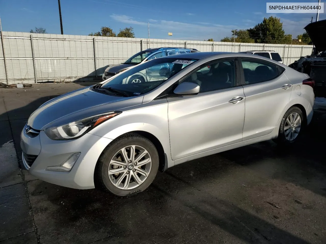 2015 Hyundai Elantra Se VIN: 5NPDH4AE1FH604440 Lot: 76724104