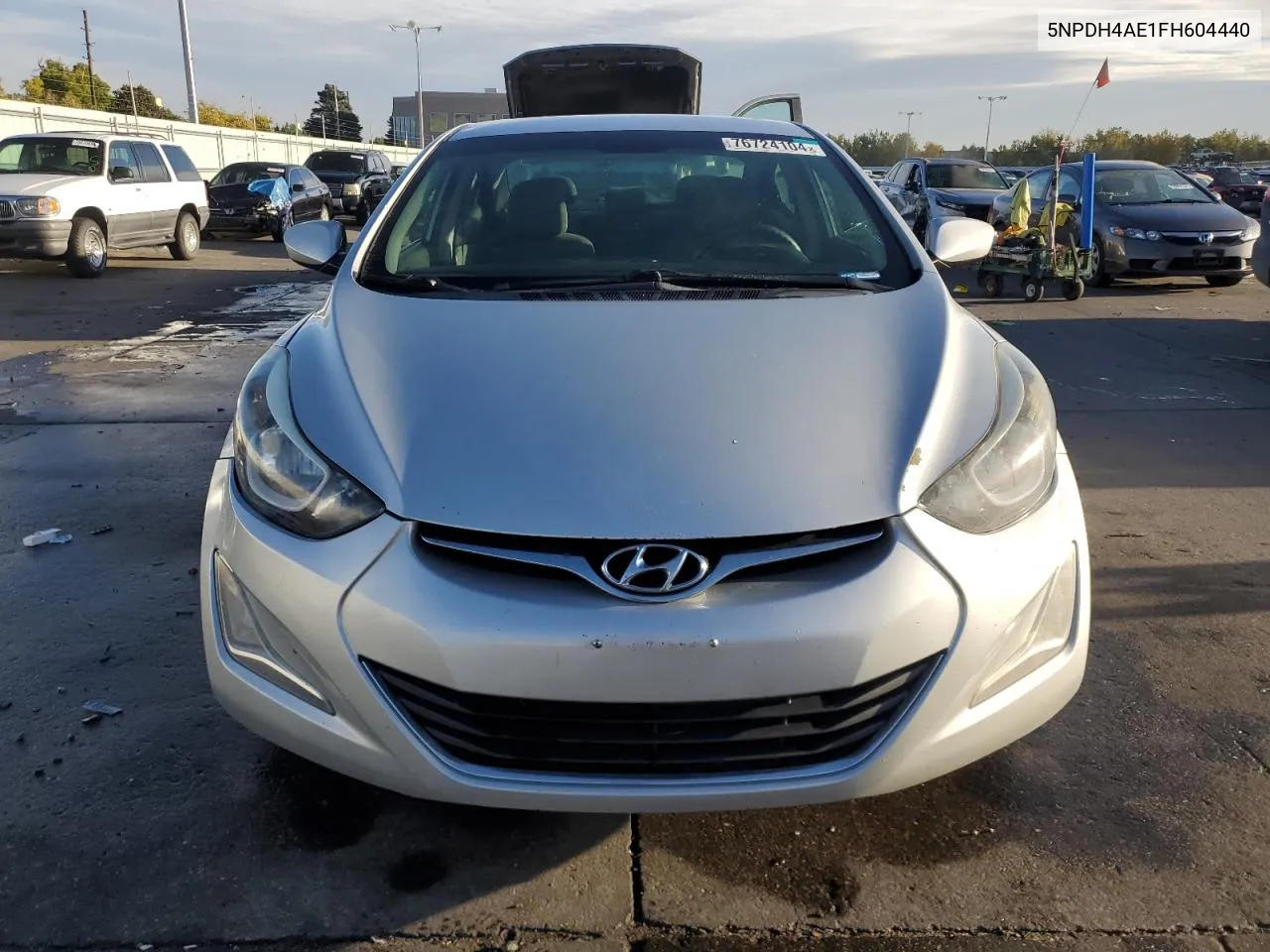 2015 Hyundai Elantra Se VIN: 5NPDH4AE1FH604440 Lot: 76724104