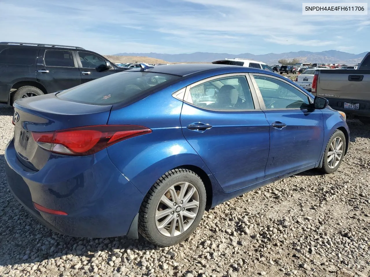 5NPDH4AE4FH611706 2015 Hyundai Elantra Se