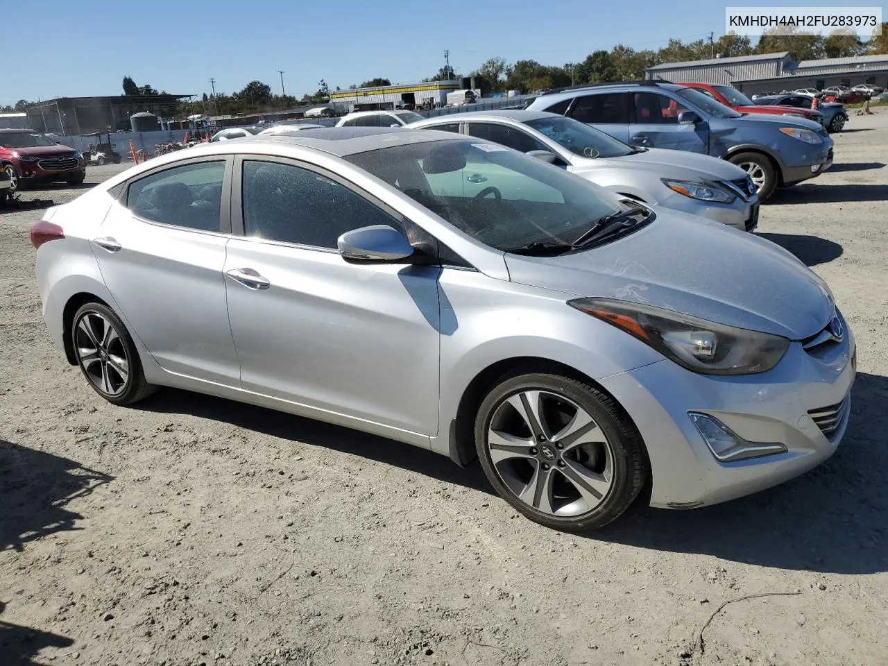 2015 Hyundai Elantra Se VIN: KMHDH4AH2FU283973 Lot: 76914744