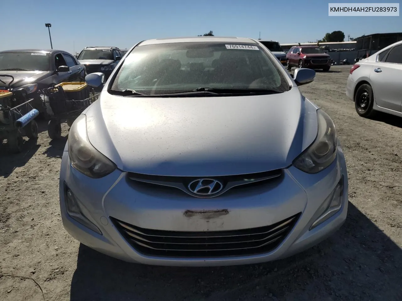 2015 Hyundai Elantra Se VIN: KMHDH4AH2FU283973 Lot: 76914744