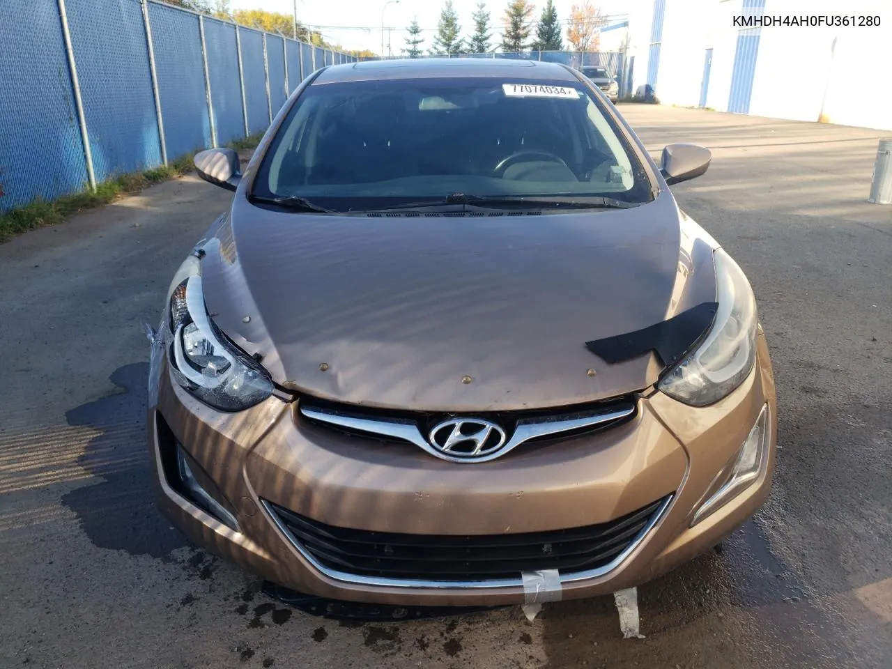 KMHDH4AH0FU361280 2015 Hyundai Elantra Se