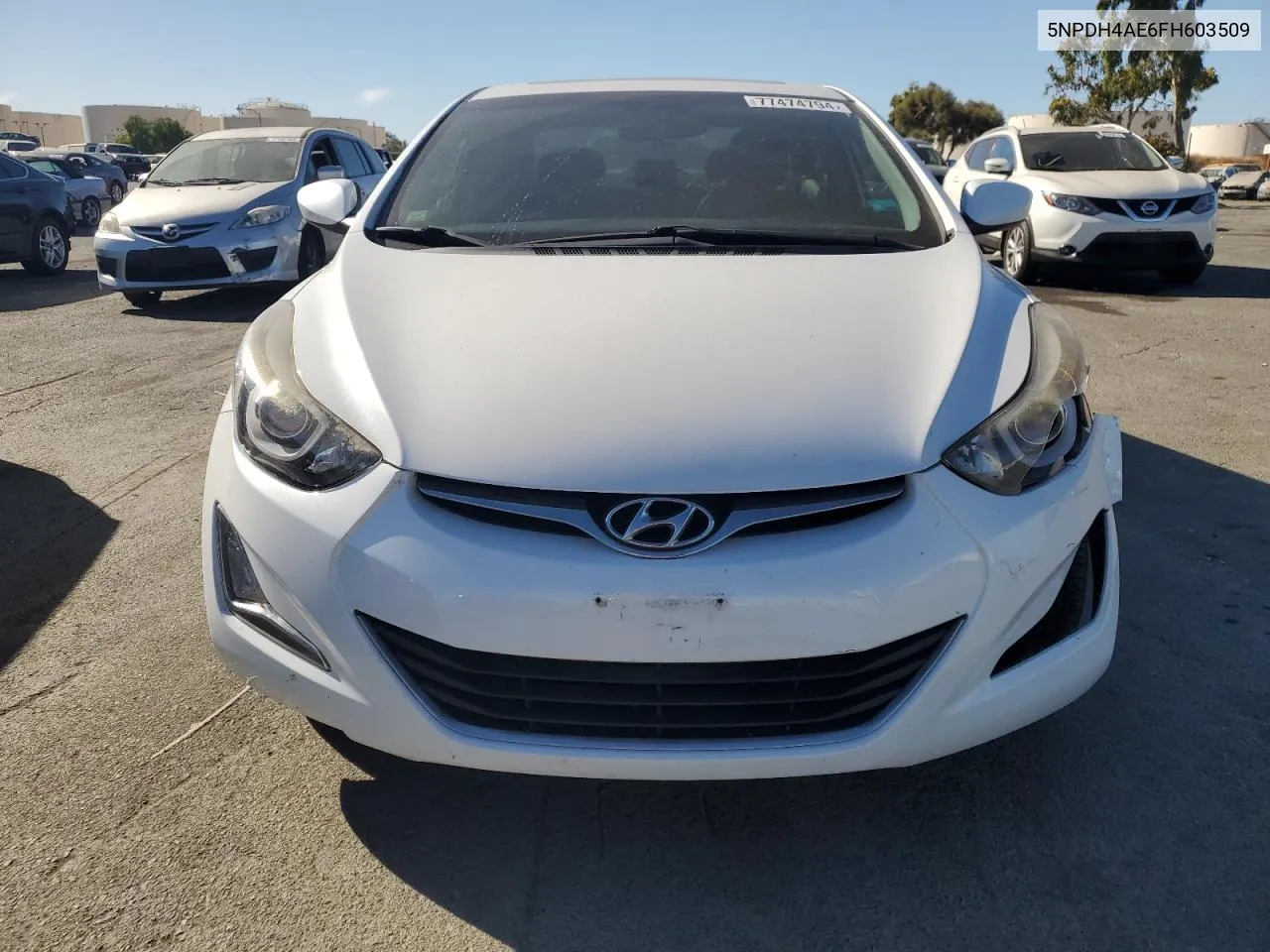 2015 Hyundai Elantra Se VIN: 5NPDH4AE6FH603509 Lot: 77474794