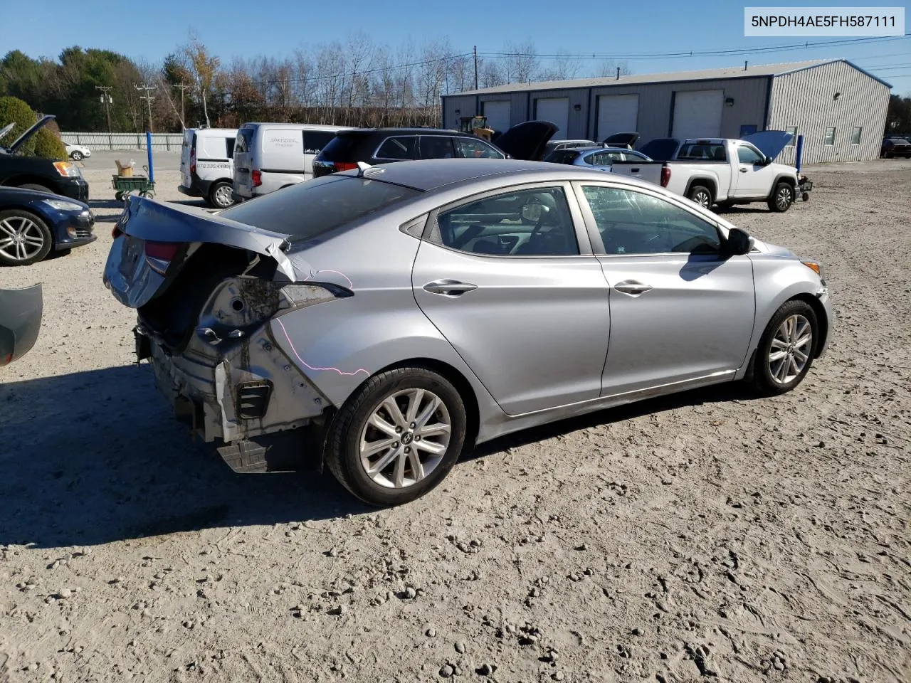 2015 Hyundai Elantra Se VIN: 5NPDH4AE5FH587111 Lot: 80584714