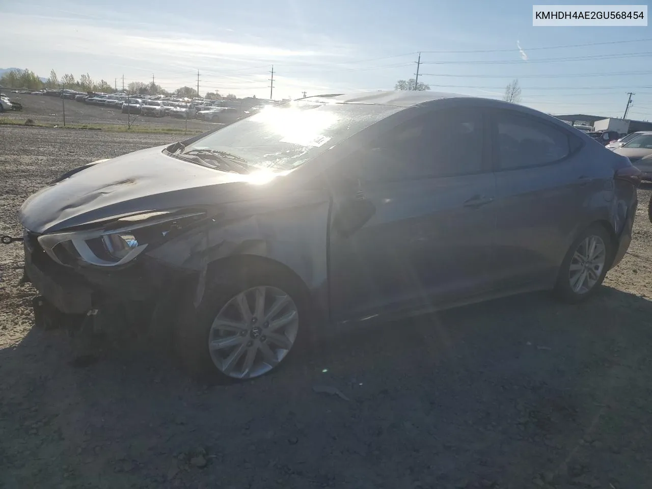 KMHDH4AE2GU568454 2016 Hyundai Elantra Se