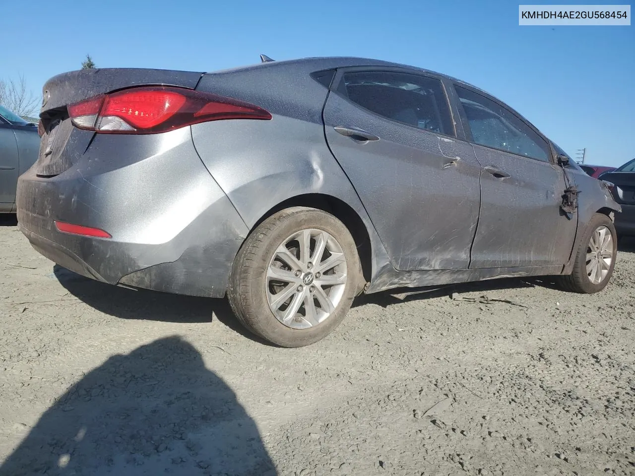 KMHDH4AE2GU568454 2016 Hyundai Elantra Se