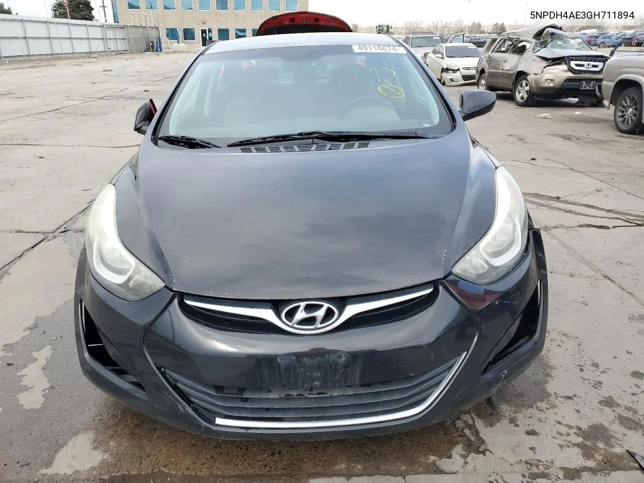 2016 Hyundai Elantra Se VIN: 5NPDH4AE3GH711894 Lot: 49118674