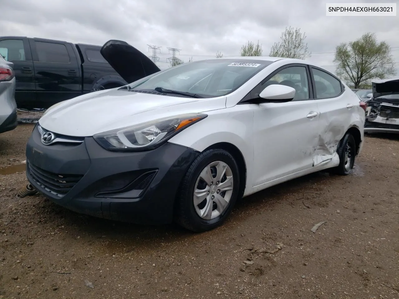 2016 Hyundai Elantra Se VIN: 5NPDH4AEXGH663021 Lot: 52385324