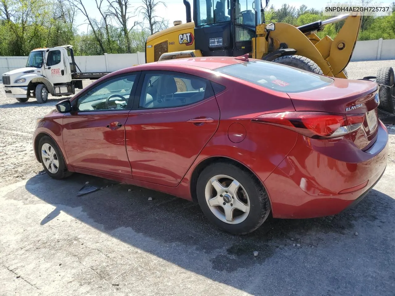 5NPDH4AE2GH725737 2016 Hyundai Elantra Se