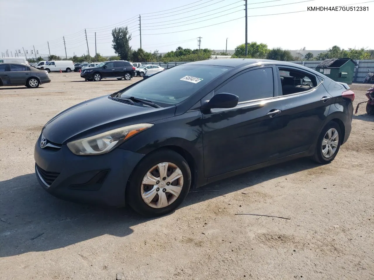 KMHDH4AE7GU512381 2016 Hyundai Elantra Se