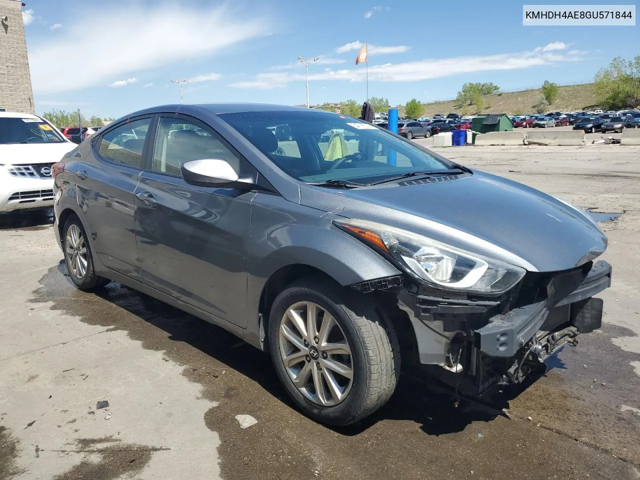 2016 Hyundai Elantra Se VIN: KMHDH4AE8GU571844 Lot: 54756744