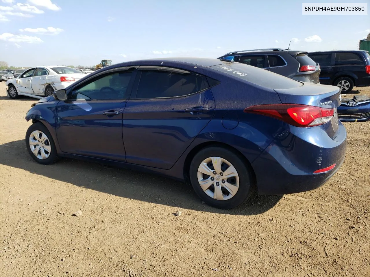 2016 Hyundai Elantra Se VIN: 5NPDH4AE9GH703850 Lot: 55348694