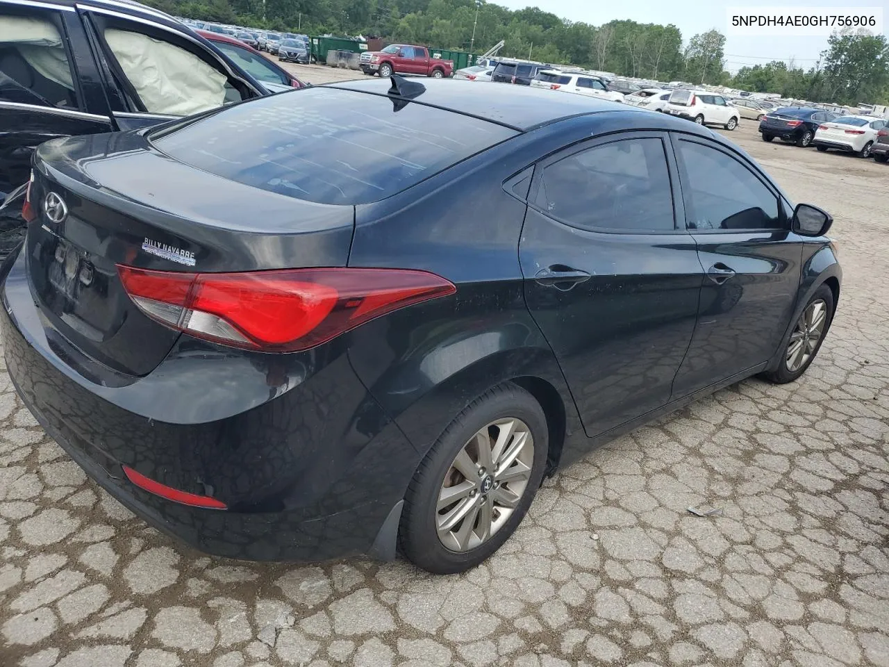 2016 Hyundai Elantra Se VIN: 5NPDH4AE0GH756906 Lot: 56110314