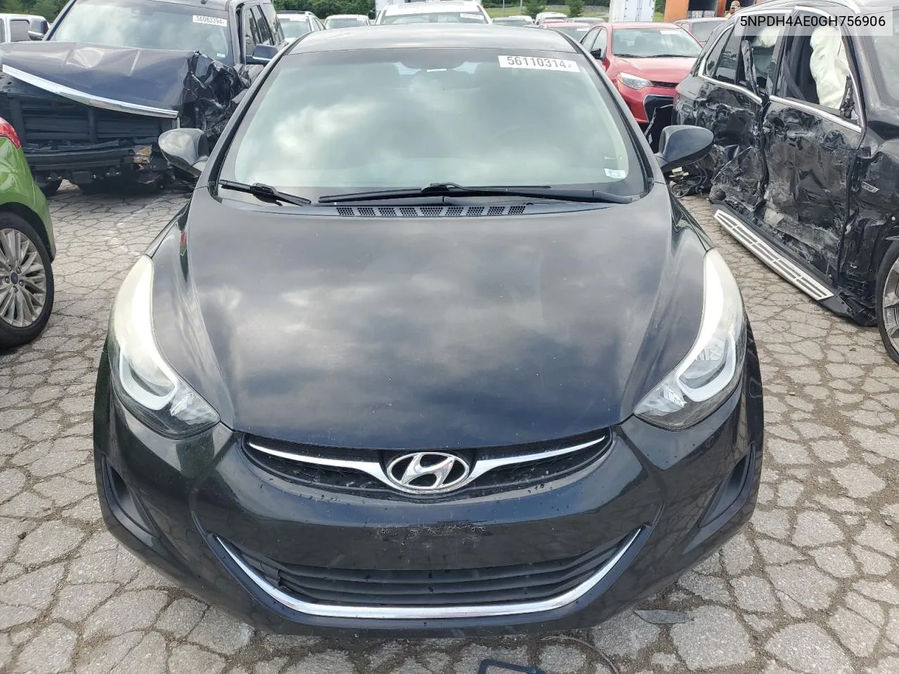 2016 Hyundai Elantra Se VIN: 5NPDH4AE0GH756906 Lot: 56110314