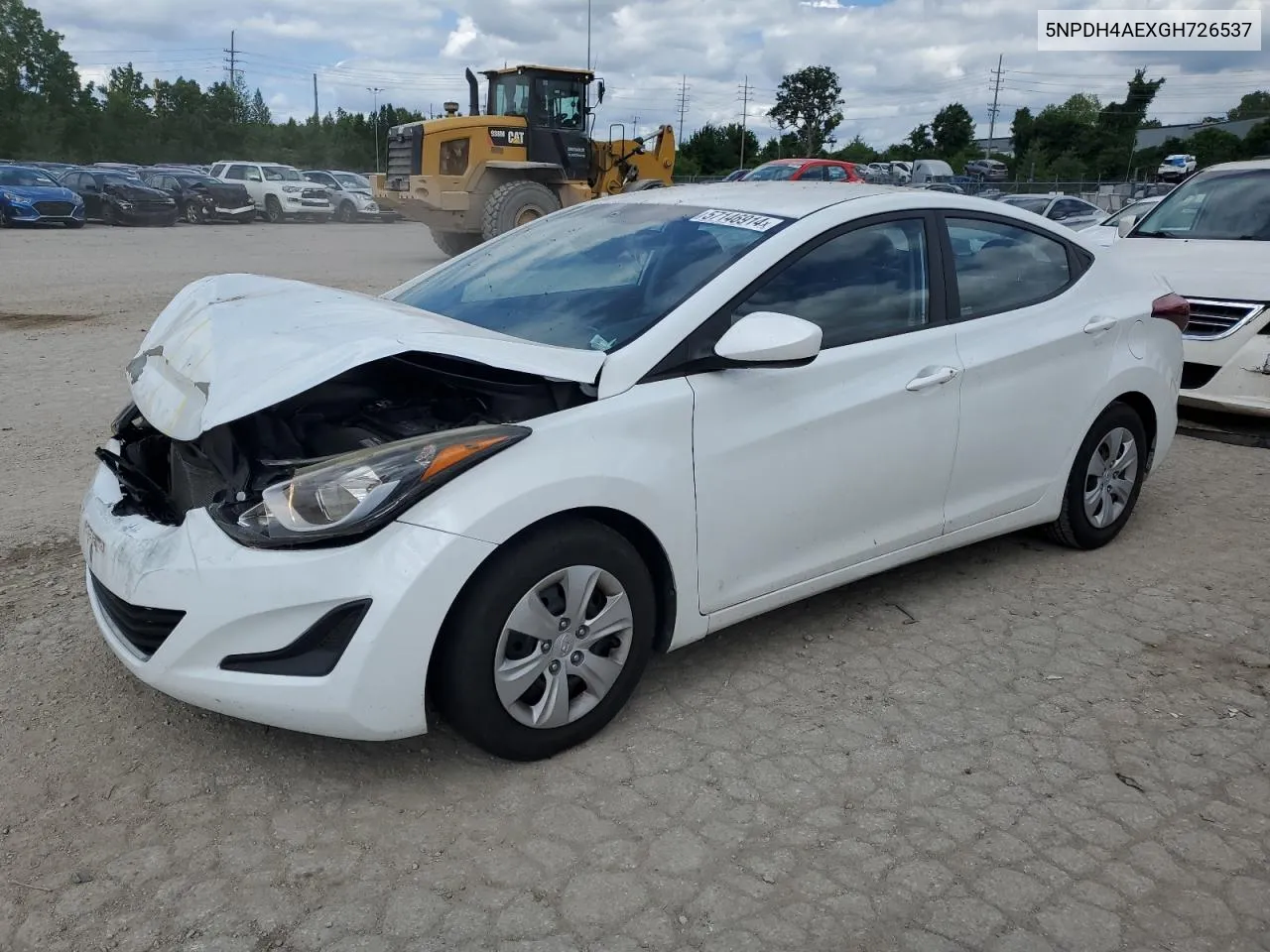 5NPDH4AEXGH726537 2016 Hyundai Elantra Se