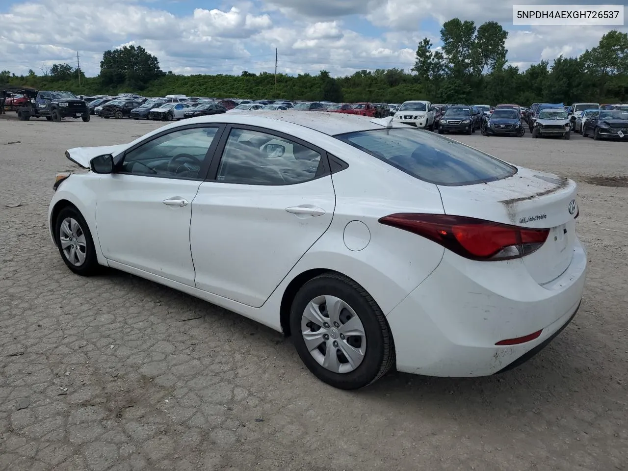 5NPDH4AEXGH726537 2016 Hyundai Elantra Se