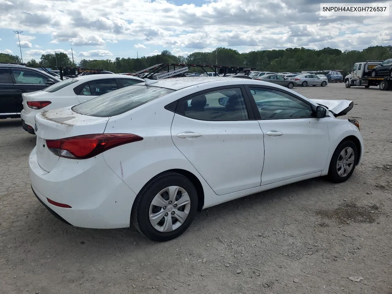 2016 Hyundai Elantra Se VIN: 5NPDH4AEXGH726537 Lot: 57146914