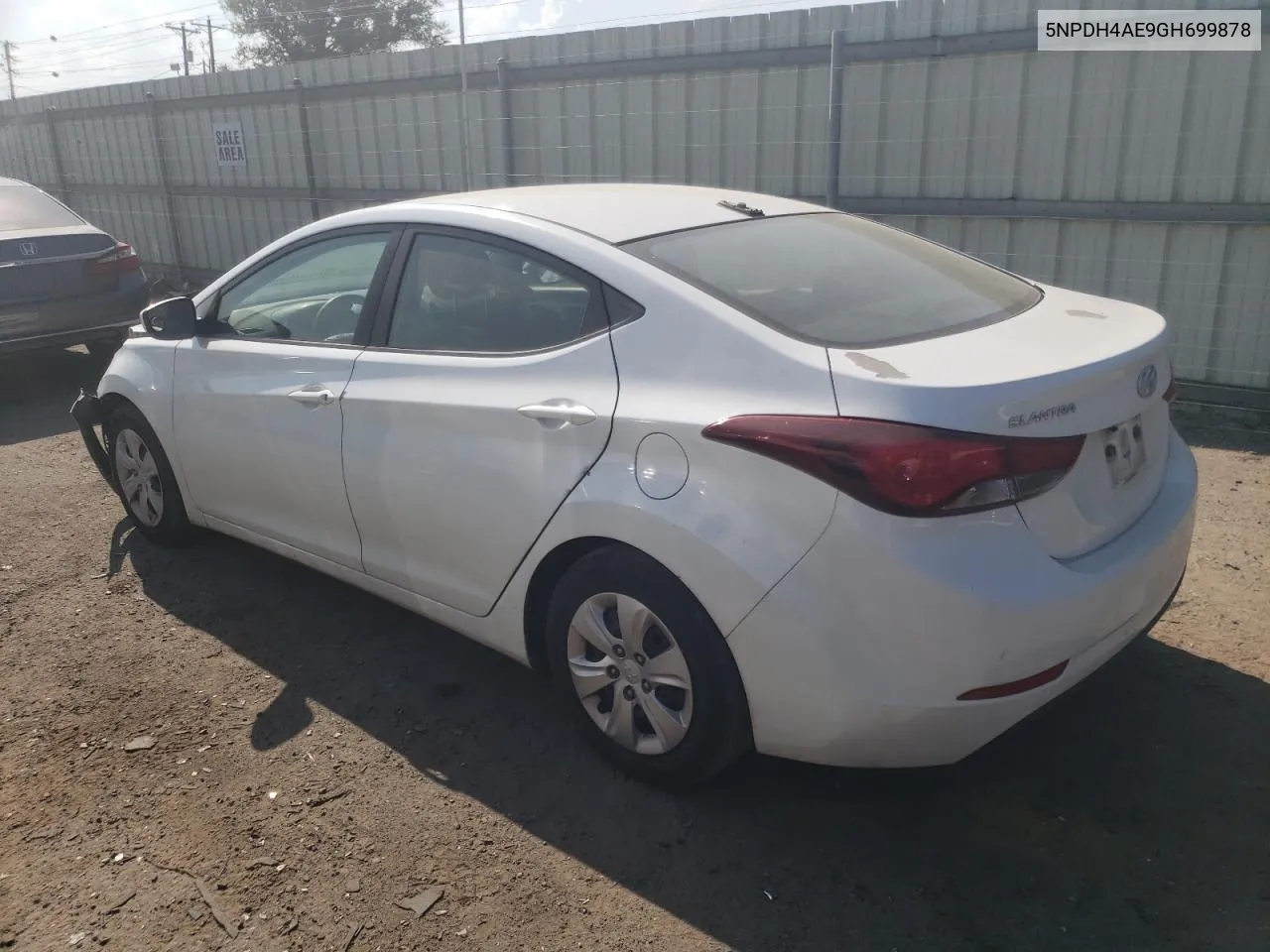 5NPDH4AE9GH699878 2016 Hyundai Elantra Se