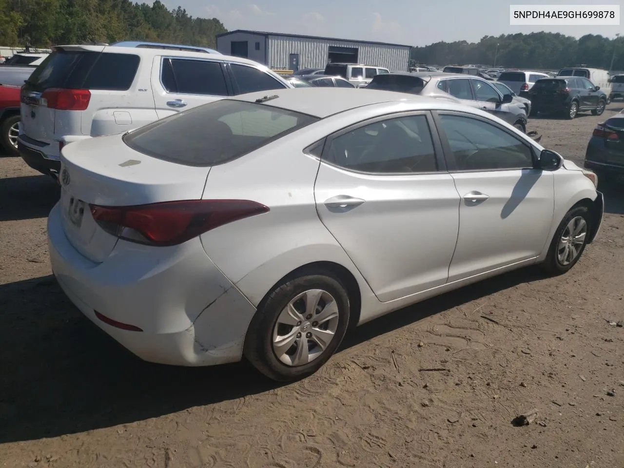 2016 Hyundai Elantra Se VIN: 5NPDH4AE9GH699878 Lot: 58745004