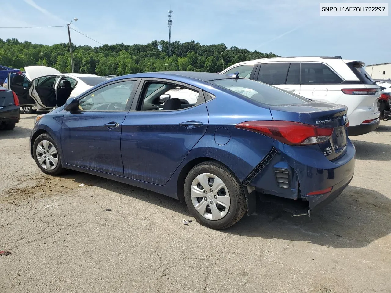 2016 Hyundai Elantra Se VIN: 5NPDH4AE7GH722297 Lot: 60623424