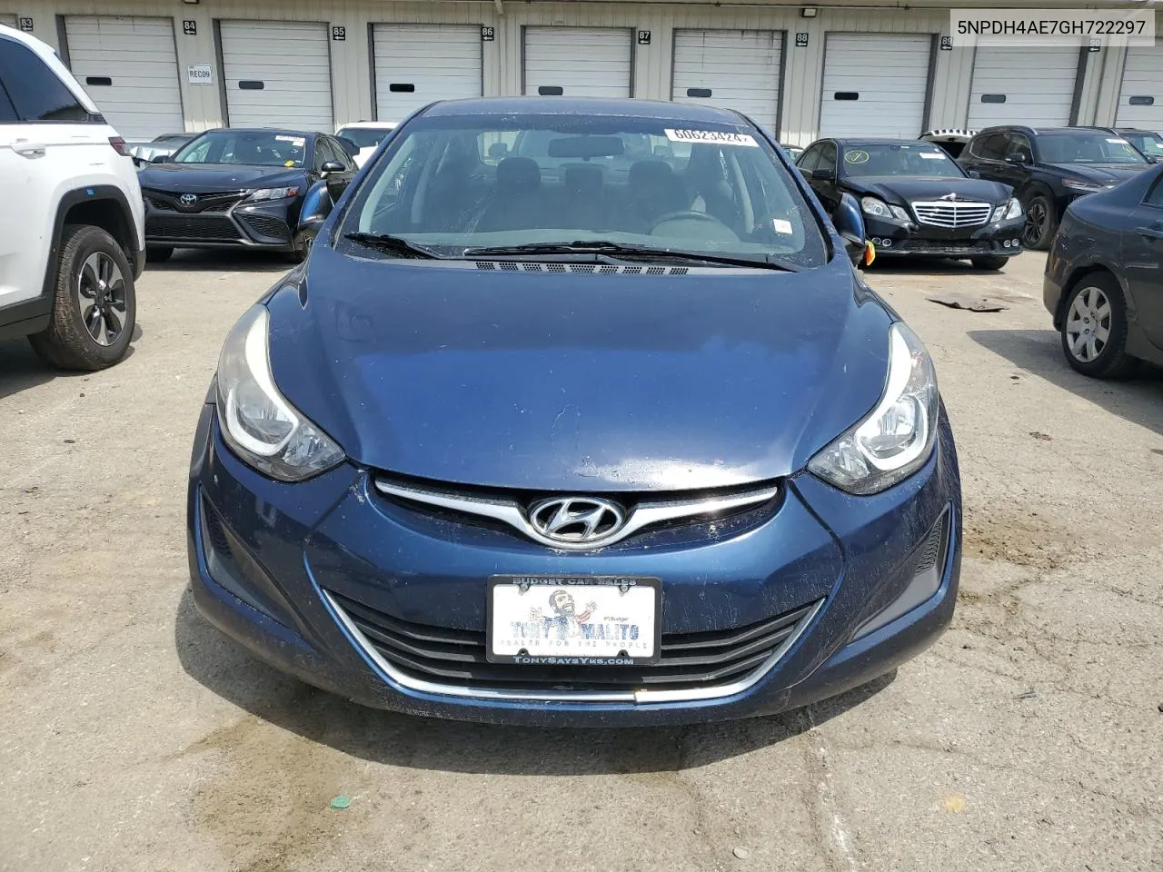 2016 Hyundai Elantra Se VIN: 5NPDH4AE7GH722297 Lot: 60623424