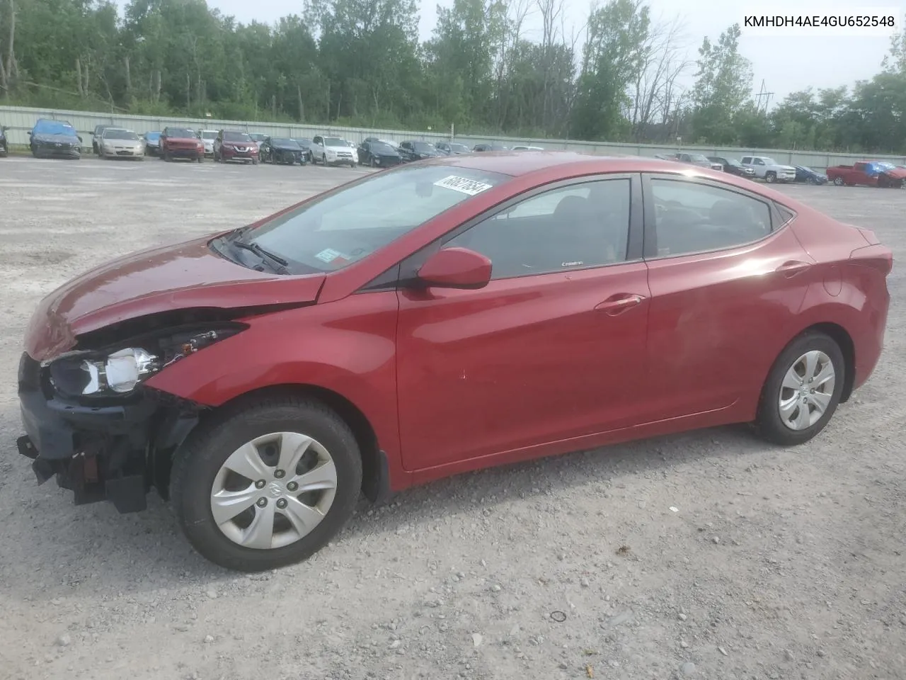 2016 Hyundai Elantra Se VIN: KMHDH4AE4GU652548 Lot: 60627654