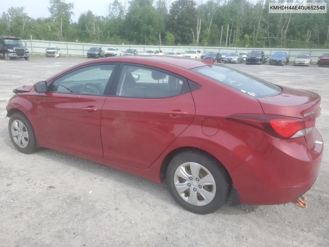 2016 Hyundai Elantra Se VIN: KMHDH4AE4GU652548 Lot: 60627654