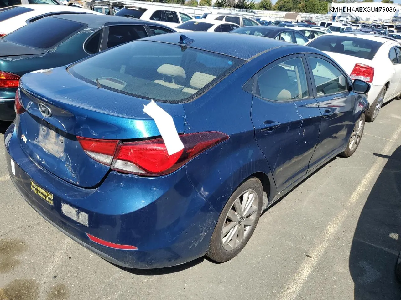 KMHDH4AEXGU479036 2016 Hyundai Elantra Se