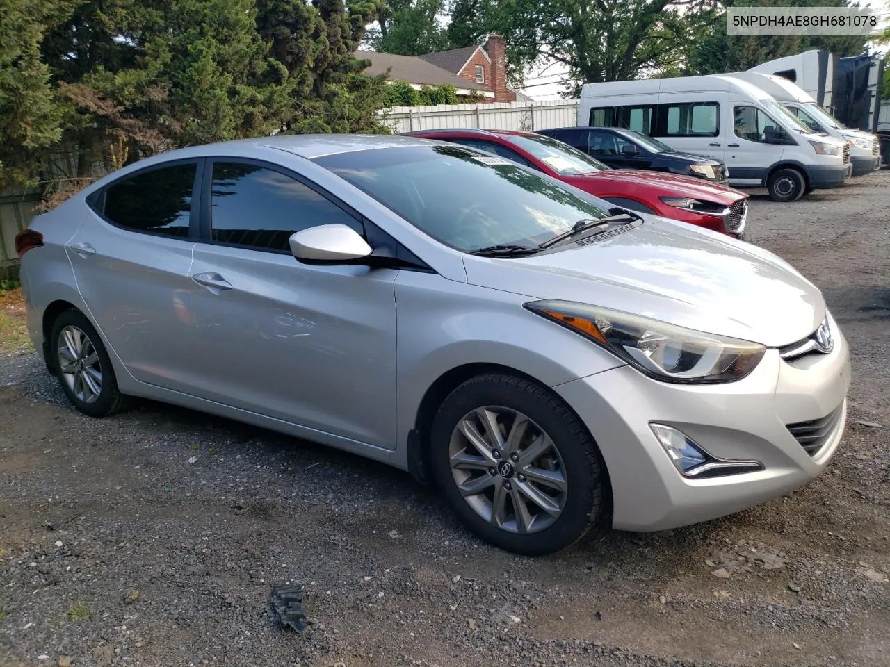 2016 Hyundai Elantra Se VIN: 5NPDH4AE8GH681078 Lot: 63008764