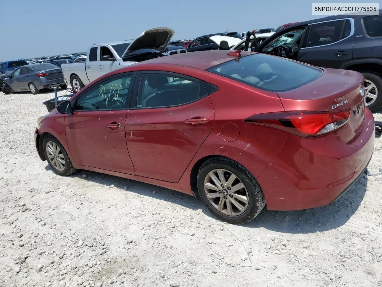 2016 Hyundai Elantra Se VIN: 5NPDH4AE0GH775505 Lot: 63265164